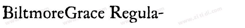 BiltmoreGrace Regula字体转换